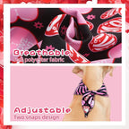 PAWCHIE Valentine's Day Dog Bandanas 4 Pack, Reversible Dog Party Triangle - Image 5