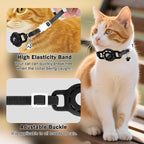 Airtag Cat Collar Breakaway, Stretchy Cat Tracker Collar - Image 3