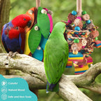 2 Pcs Large Bird Toys, Natural Corn Cob Parrot Chew Toy, Amazon Parrots - Image 7