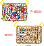KATUMO Bird Toys, Bird Foraging Wall Toy, Edible Seagrass Woven Climbing - Image 2