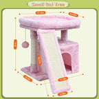 Small Pink Cat Tree for Indoor Cats, Cute Cat Tower - Image 7
