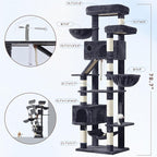 Cat Tree for Large Cats, 78.7" Tall Cat Tower for Indoor Cats Multiple Cats - Image 7