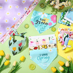 Kacctyen 50 Pcs Spring Dog Bandanas Bulk Bandanas - Image 5