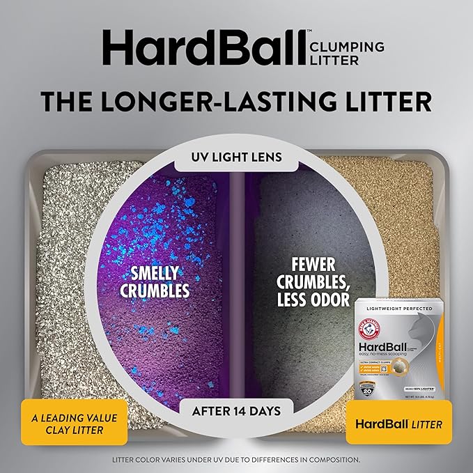 ARM & Hammer Hardball Lightweight Platinum Multi-Cat Clumping Cat Litter Odor - Image 6