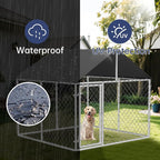 Petonly Outdoor Dog Enclosure Heavy Duty Dog Kennel House Mesh Dog Big Cage Pet - Image 4