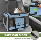 Cat Carrier 18 x 11 x 11 Top Loading Soft-Sided Pet Travel Bag Over 15lbs - Image 8