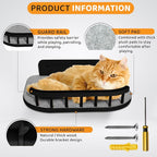 Cat Wall Shelves with 3 Steps – Modern Wood Wall Mounted Furniture, Climber & - Image 3