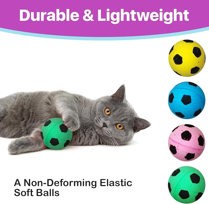 SPOT Sponge Soccer Ball Cat Toys - Image 4
