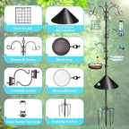 Bird Feeding Station Kit, 87 Inches Bird Feeder Pole, Premium Feeder Hanging Kit - Image 3