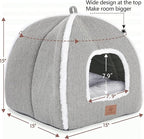 Cat Beds for Indoor Cats-Cat Bed Cave House Tent for Kittens and Small Pets - Image 4