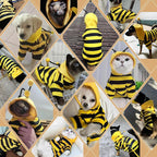 DENTRUN Sphynx Hairless Cats Costume Funny Bee Warm Winter Sweater Cute - Image 7