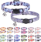 Breakaway Cat Collars for Girl Boy Cats, Spring Summer All Weather Cat Collar by DILLYBUD