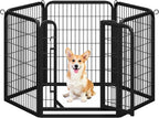 Yaheetech Dog Playpen Outdoor, 32 inch 6 Panels Dog Pen Indoor Heavy Duty Puppy by Yaheetech