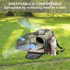 Petsfit Expandable Rabbit Carrier Small Cat Carrier Airline Approved - Image 9