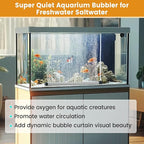 hygger Aquarium Bubble Strip, Nano Air Bubble Curtain Wall Aquarium Air Stone - Image 3