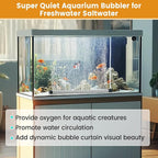 hygger Aquarium Bubble Strip, Nano Air Bubble Curtain Wall Aquarium Air Stone - Image 3