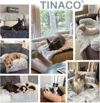 Calming Dogs/Cats Bed Mats, Dog Pad Washable Removable Couch Cover, Plush Long - Image 3