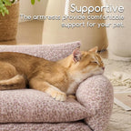 Hollypet Cat Bed Fluffy Plush Mutifuctional Double-Layer Soft Pet Couch - Image 4