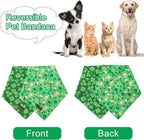 ARING PET St Patrick's Dog Bandana 2 Pack-Green Clovers Dog Bandanas, - Image 4