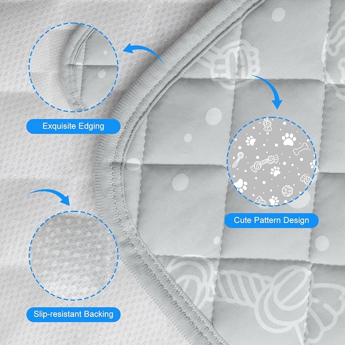 MH MYLUNE HOME Dog/Cat Cooling Mat, Arc-Chill Cooling Fiber & Endothermic Color - Image 6