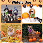 Sanwuta 120 Pcs Halloween Dog Bandanas Bulk Skeletons Pumpkin Bat Skull Ghost - Image 7