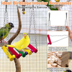 PINVNBY 2PCS Bird Ladder Bridge, Bamboo Bird Toys - Image 4