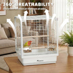 17.3" Portable Travel Bird Cage, Parrot Cage, Ample Room - Image 4