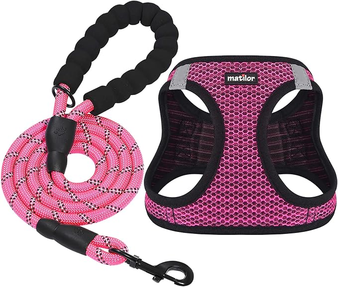 Dog Harness Step-in Breathable Puppy Cat Dog Vest Harnesses by matilor