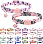 Breakaway Cat Collars for Girl Boy Cats, Spring Summer All Weather Cat Collar by DILLYBUD