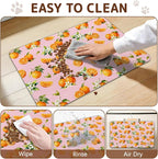 Dog Food Mat for Bowls, Absorbent Quick Dry Dog Cat Mats for Food and Water - Image 6