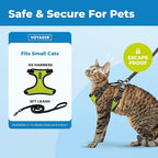 Voyager Escape-Proof Step-in Lock Cat Harness & 5ft Neoprene-Handle Leash Set - Image 2