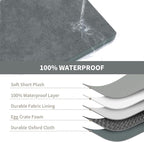Large Comfy Washable Dog Bed, Orthopedic Egg Crate Foam Dog Crate Mat - Image 6