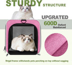 Cat Carrier 18x11x11 Delta Airline Approved, Easy Load Soft Pet Plane Travel - Image 4