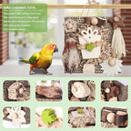Kyouki Bird Toys, Parakeet Toys, Parrot Toy, Conure Hanging Chewable Cardboard - Image 2