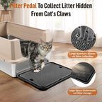 Large Cat Litter Box Step Mat, 16.5"x11.2" Cat Ramp Stairs, Cat Litter Catcher - Image 3