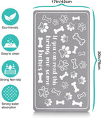 Pet Feeding Mat for Floors Waterproof Dog Mat for Food and Water Absorbent - Image 4