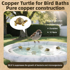 6 Pcs Copper Bath Disks Ornaments Mini Turtle Shape, Retro Copper Birdbath - Image 2