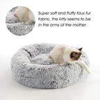 WESTERN HOME WH Calming Dog Bed & Cat Bed, Anti-Anxiety Donut Dog Cuddler Bed - Image 3