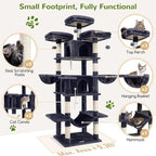 Globlazer Big Cat Tower for Indoor Cats, 80inch Cat Tower for Multiple Adult - Image 4