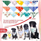 100 Pcs Boho Dog Bandanas Bulk Pet Bibs Colorful Triangle Scarf Boho Pet - Image 3