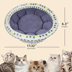 Super Soft Small Dog & Cat Bed, Anti-Anxiety Puppy Cuddler, Cozy Round Fluffy - Image 2