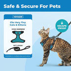 Voyager Escape-Proof Step-in Lock Cat Harness & 5ft Neoprene-Handle Leash Set - Image 2
