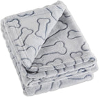 Bone Dry Embossed Bone Print Pet Blanket by BoneDry