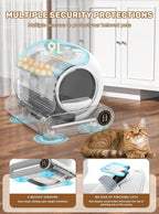Automatic Litter Box, 65L+9L Extra Large, APP Control, Deodorization, 3 Rolls - Image 3