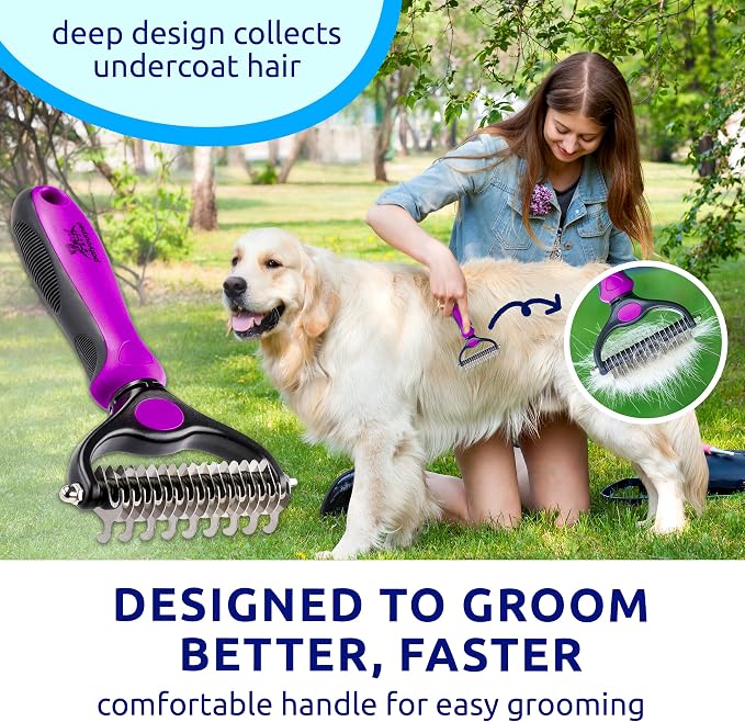 Pat Your Pet Deshedding Dog Brush - Image 8