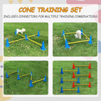 Dog Agility Hurdle Cone Set, Dog Agility Set Include 12 Agility Cones 6 Agility - Image 2