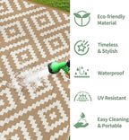 GENIMO Outdoor Rug for Patio Clearance, Reversible Plastic Straw Rugs for RV - Image 5