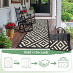 GENIMO Outdoor Rug 2.5'x8' Waterproof, Reversible Camping Mat, Plastic Straw - Image 6