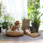 FUKUMARU Cat Scratcher, 18.9 Inch L Shape Cat Scratch Pad, Vertical Cat - Image 6