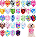 30 Pcs Tie Dye Dog Bandanas for Small Dogs Medium Stitch Dog Bandana Bulk by Bestwishforyou